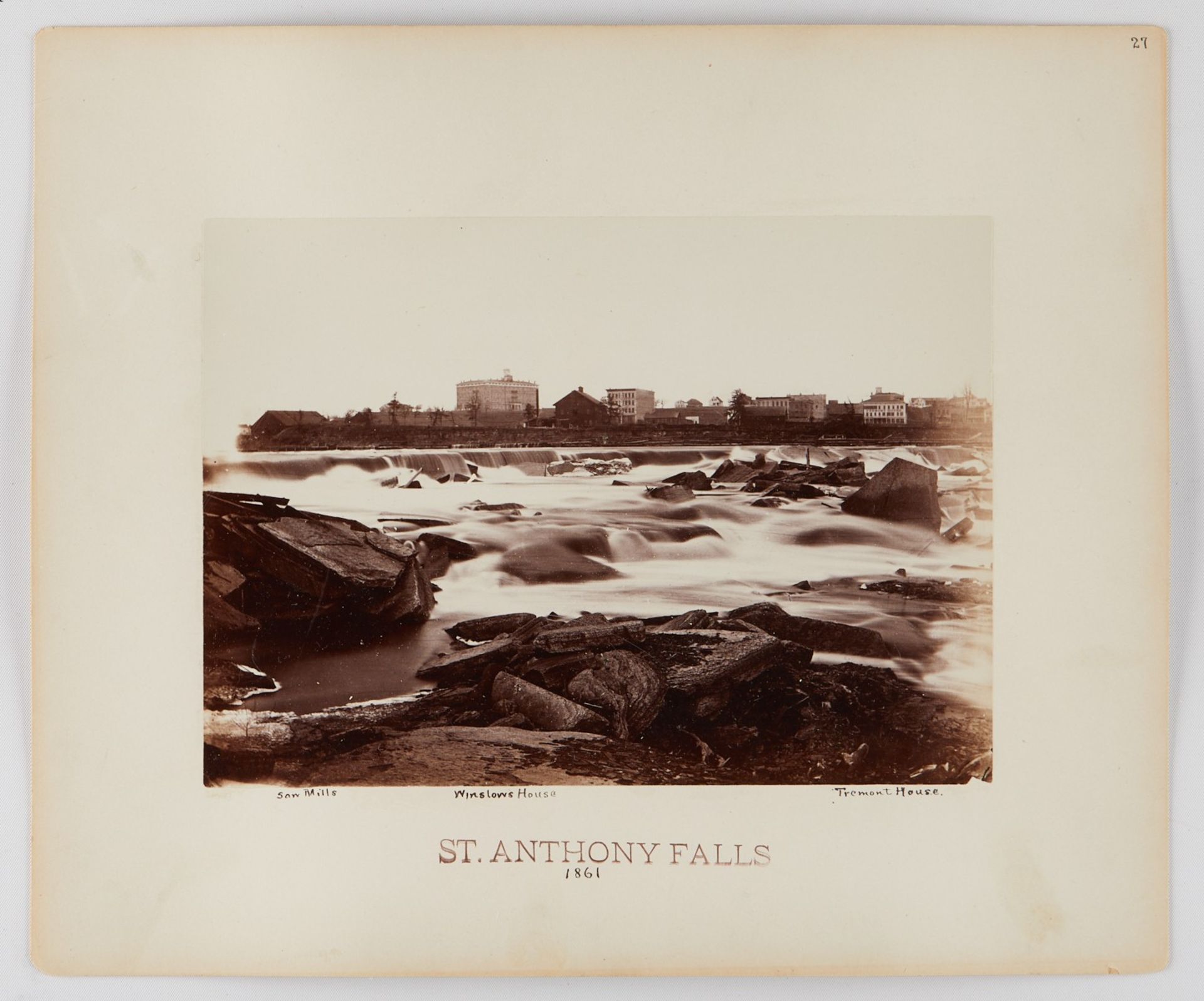 Benjamin Upton St. Anthony Falls 1861 Photograph - Bild 2 aus 8