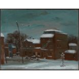 Cameron Booth "Winter Night" Oil on Canvas