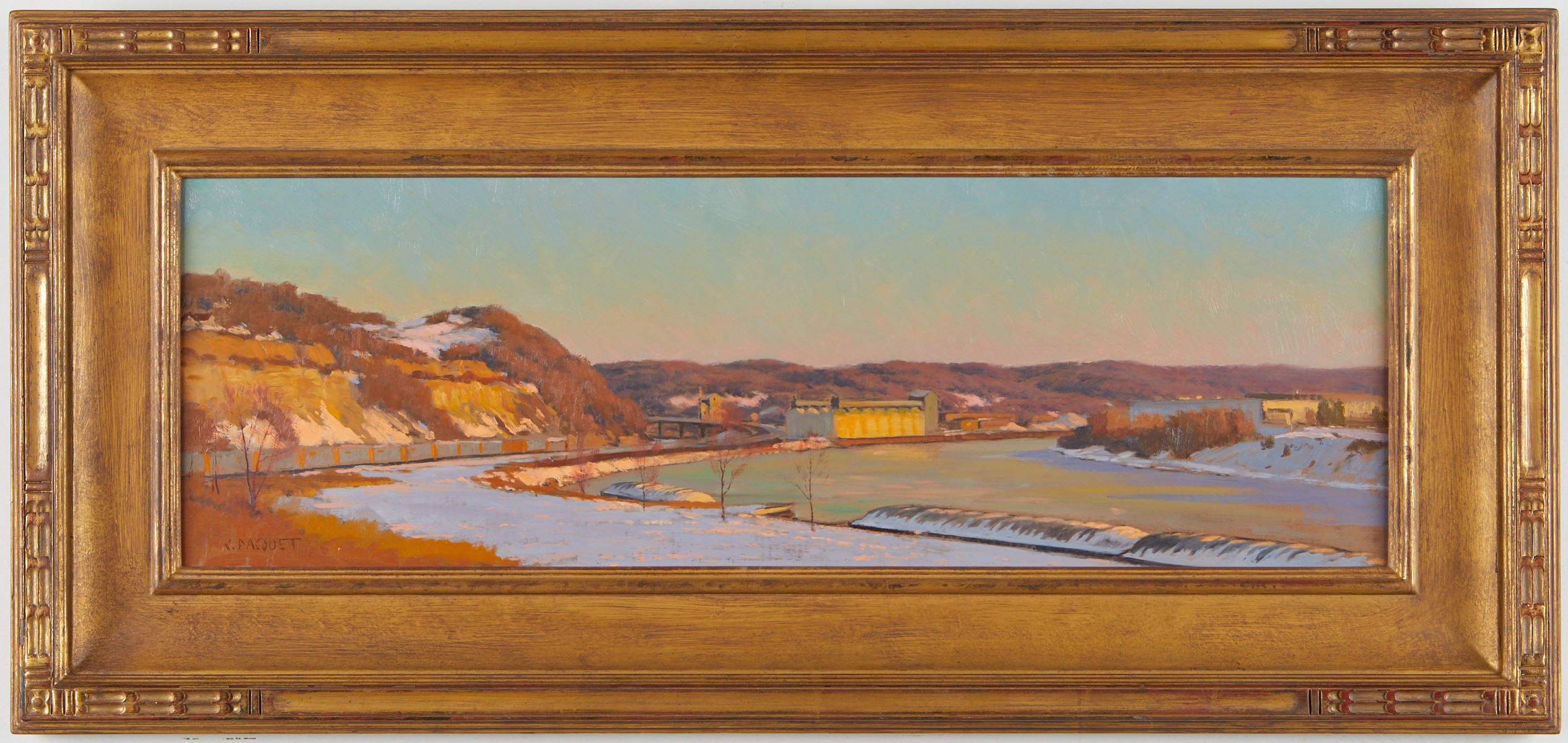 Joseph Paquet "Last Light View of Mounds" Painting