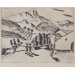 Clement Haupers "Near Cagnes-sur-Mer" Lithograph