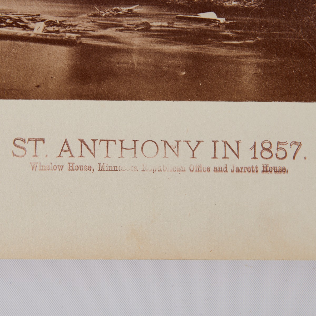 Benjamin Upton St. Anthony 1857 Photograph - Image 4 of 6