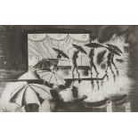 Clement Haupers "Rainy Day" Etching