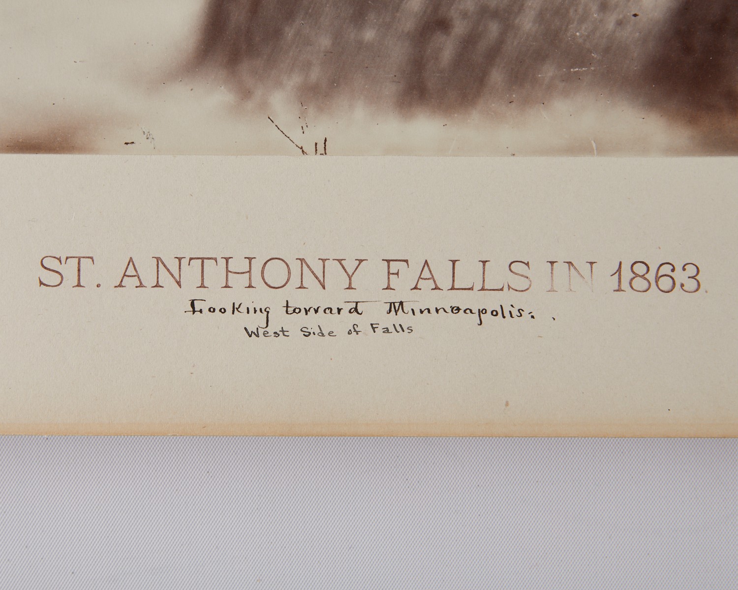 Benjamin Upton St. Anthony Falls 1863 Photograph - Image 4 of 8