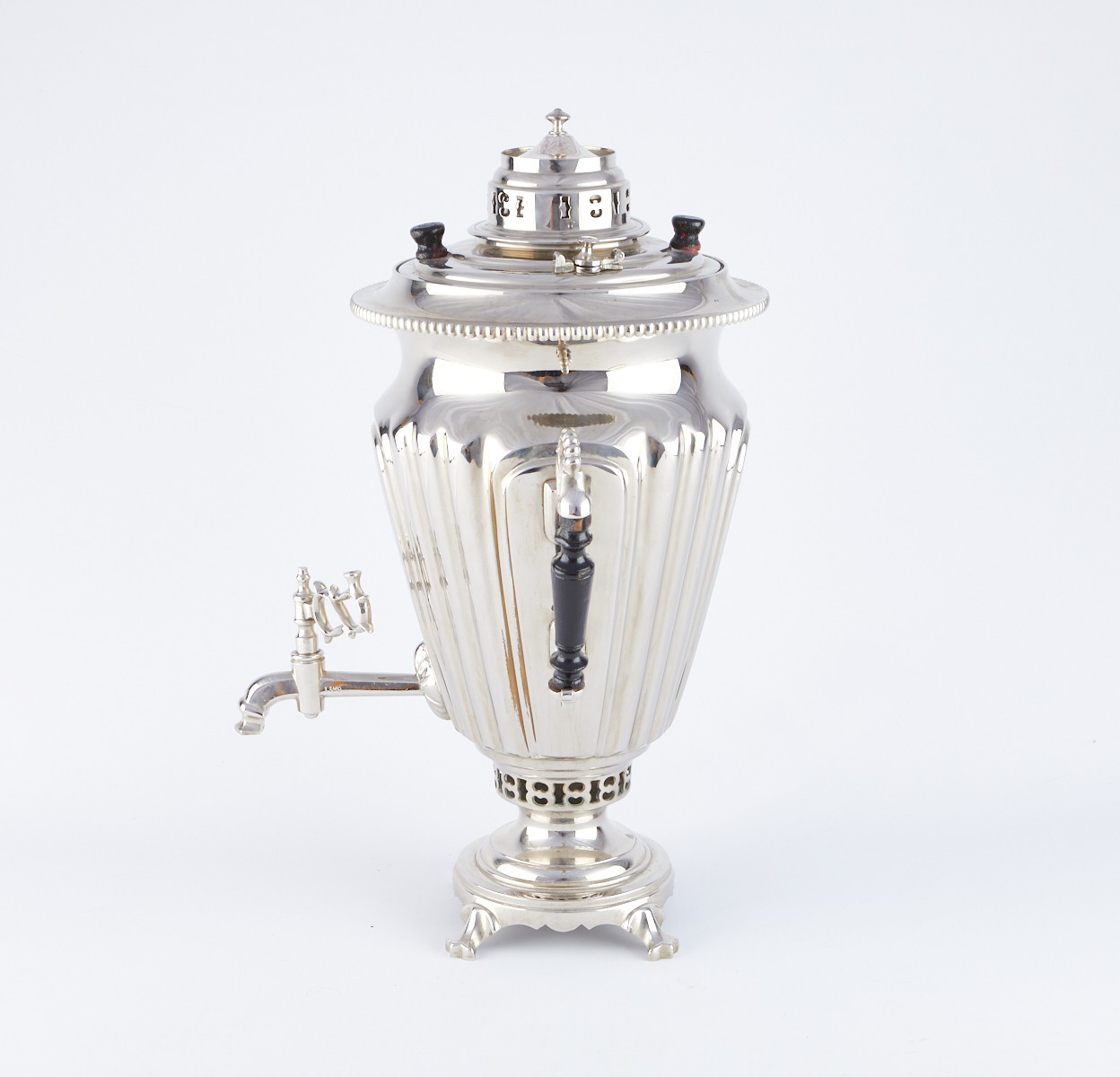 Large Silver Plate Russian Samovar - Image 2 of 17