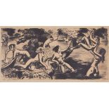 Clement Haupers "The River Bathers" Lithograph