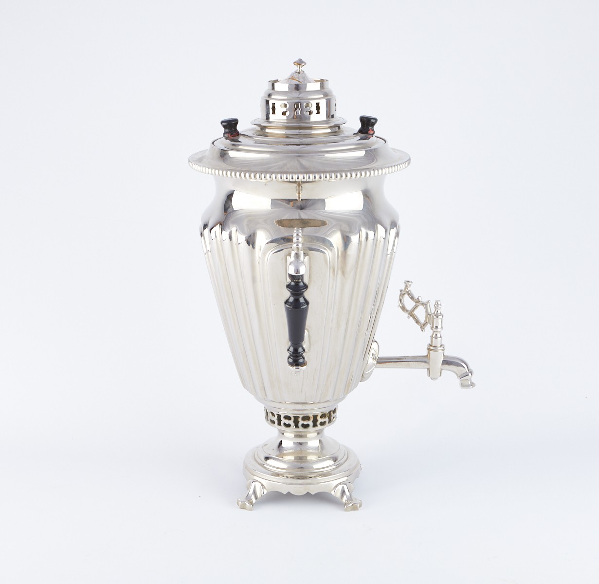 Large Silver Plate Russian Samovar - Image 4 of 17