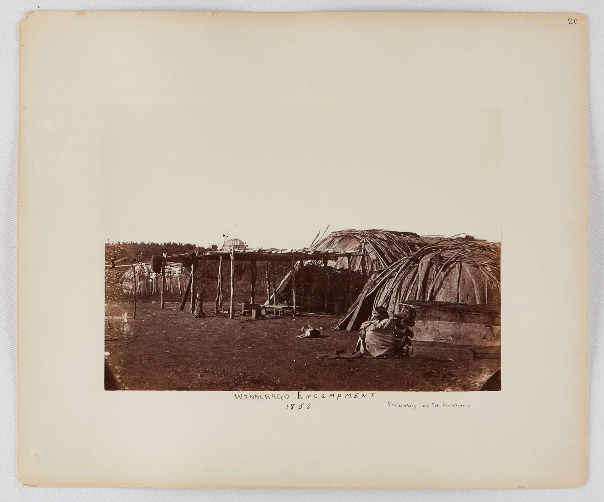 Benjamin Upton Winnebago Encampment 1858 Photograph - Bild 2 aus 7