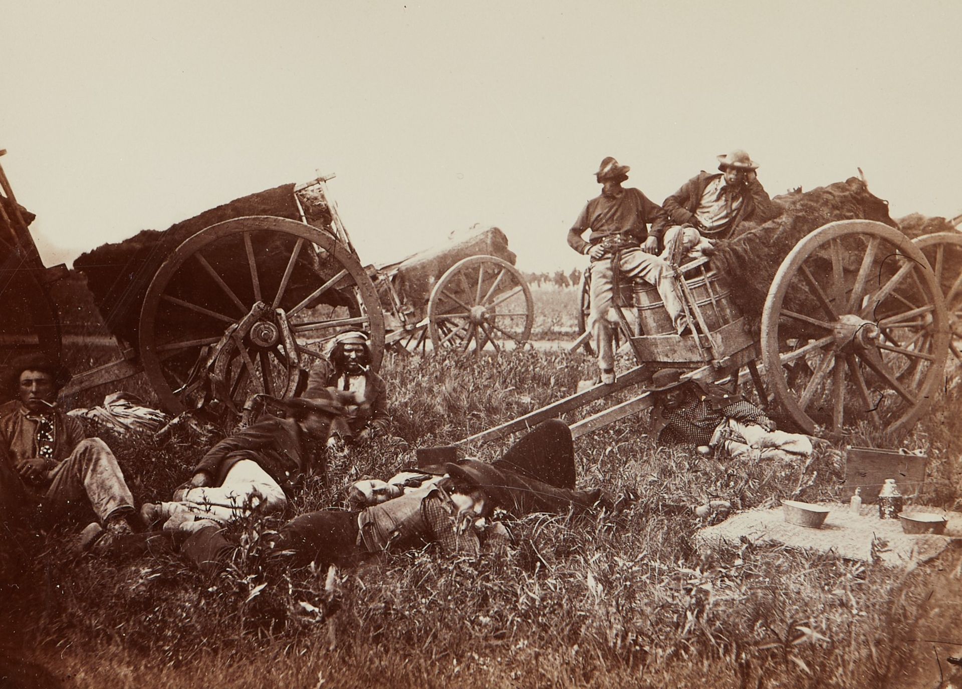 Benjamin Upton Red River Carts Photograph