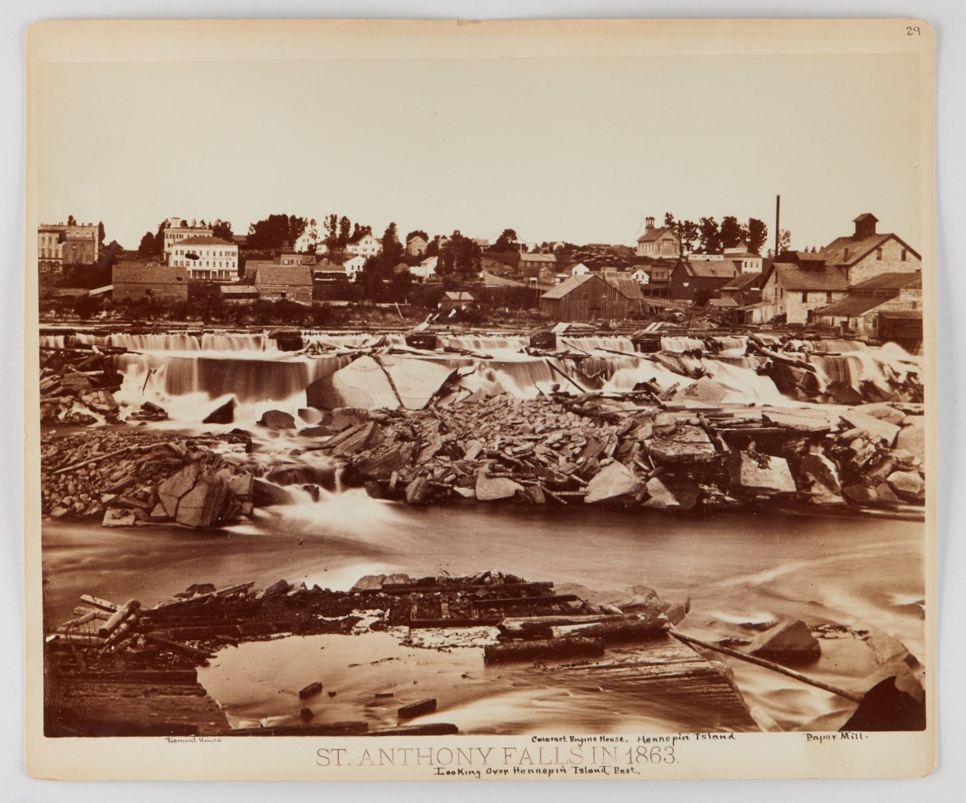 Benjamin Upton St. Anthony Falls 1863 Photograph - Bild 2 aus 8