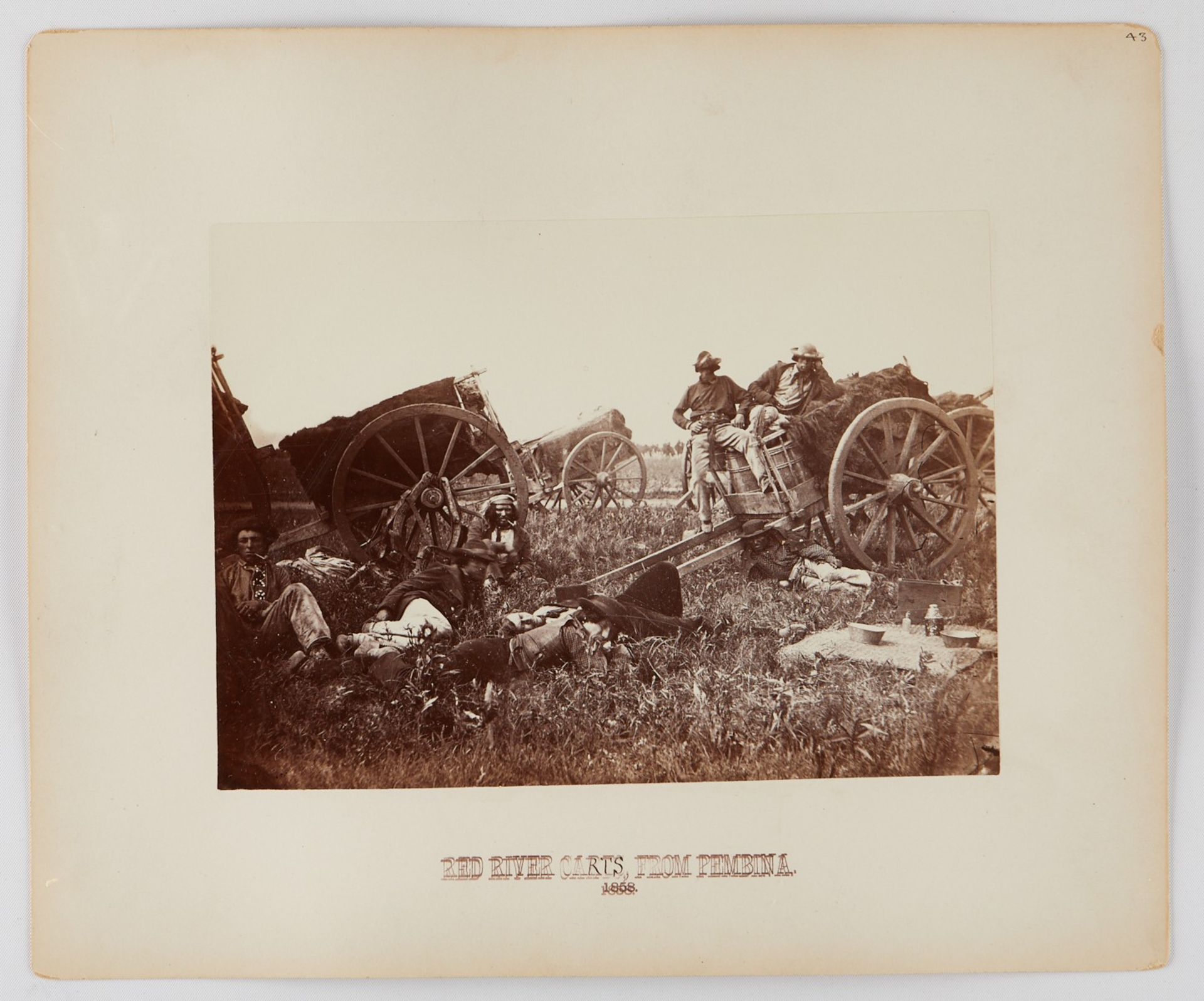 Benjamin Upton Red River Carts Photograph - Bild 2 aus 6