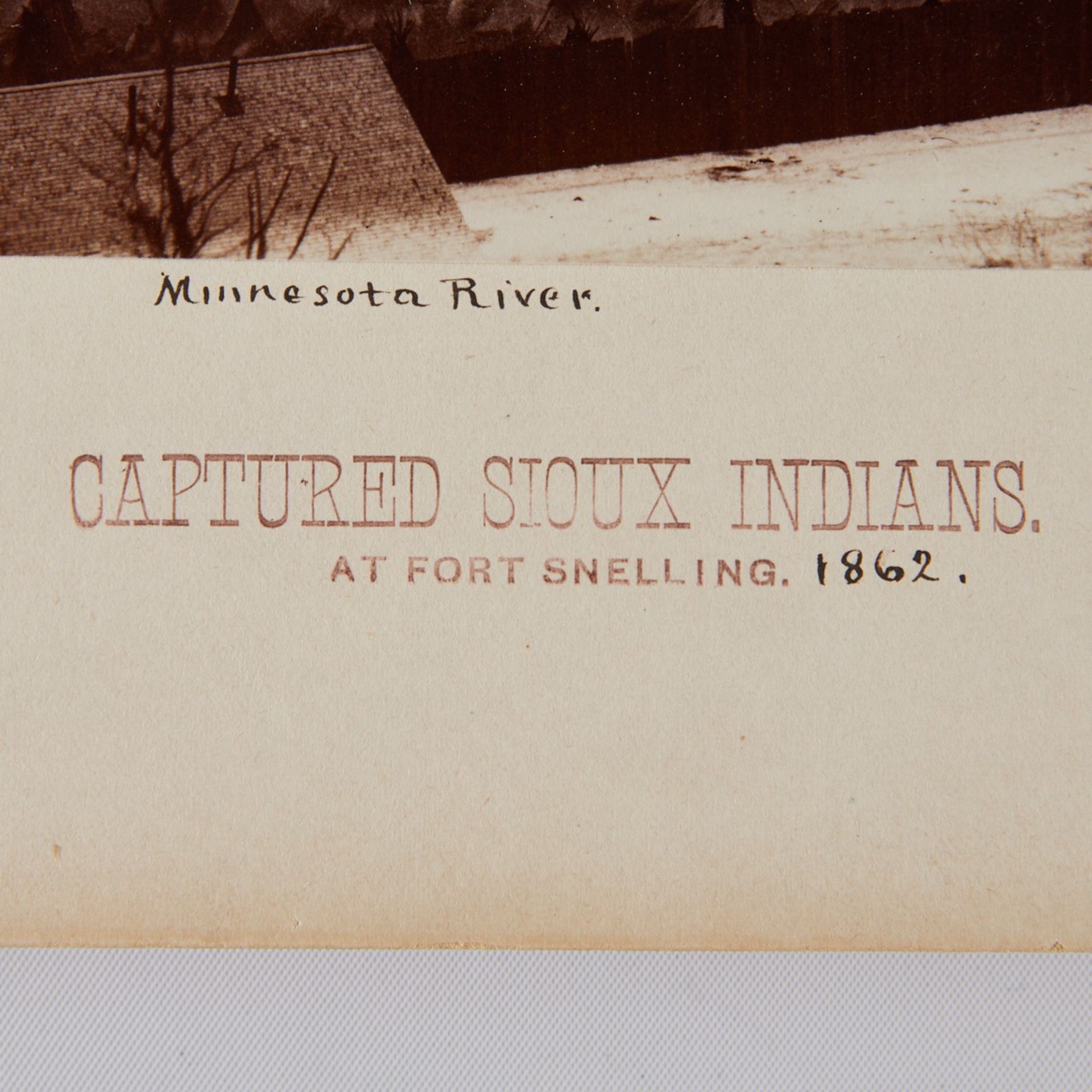Benjamin Upton Fort Snelling Dakota War Photograph - Image 4 of 6