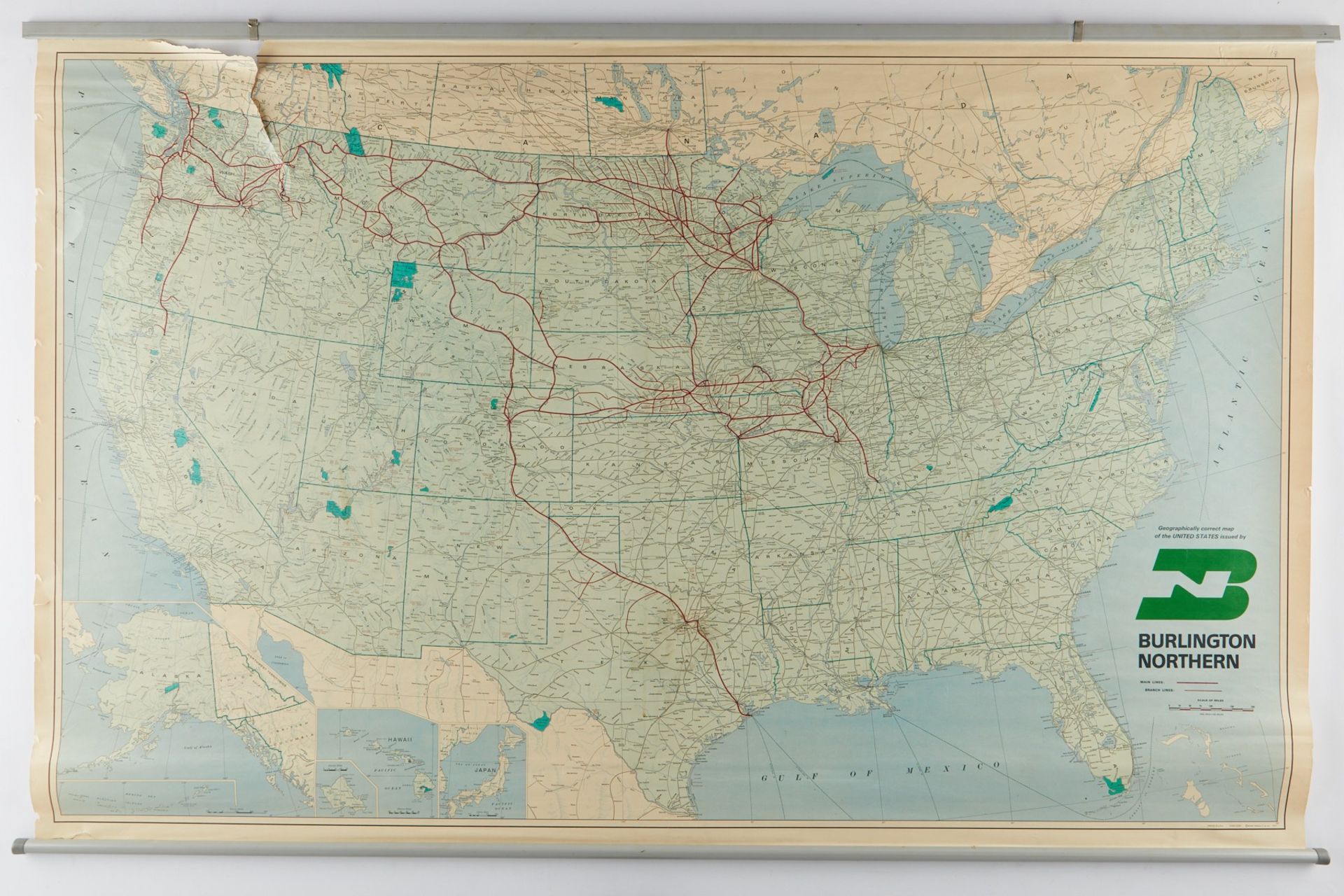 Large Group of Great Northern Railroad Maps & Schematics - Bild 6 aus 9