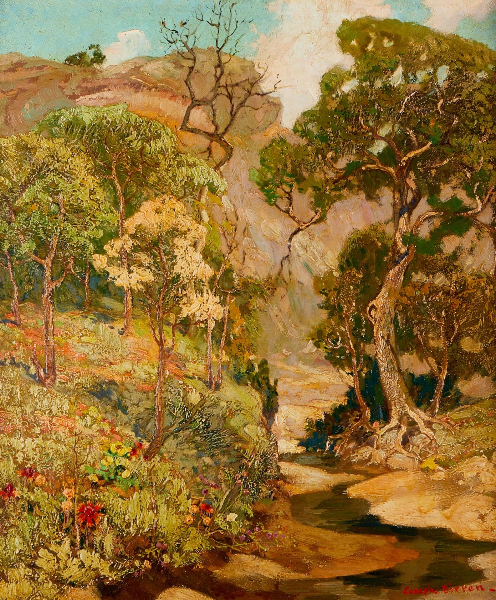 Joseph Birren Palo Duro Canyon Oil Painting - Image 2 of 8