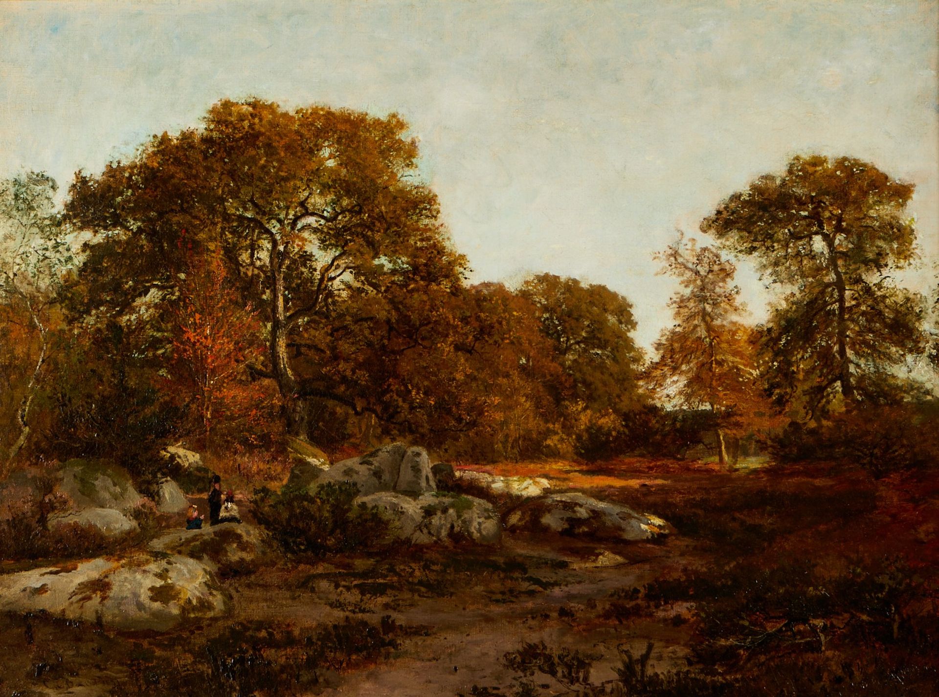 Charles Dubois Autumn Landscape Painting - Bild 2 aus 7