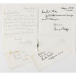 Grp: 2 Georgia O'Keeffe Autograph Letters