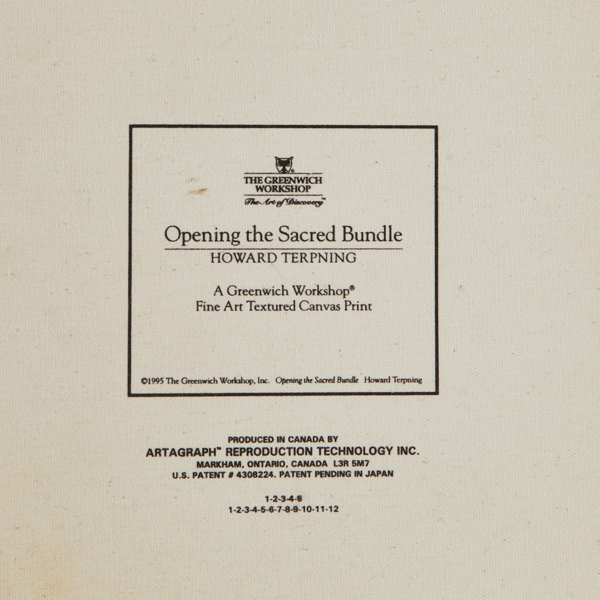 Howard Terpning Giclee "Opening the Sacred Bundle" - Image 6 of 6