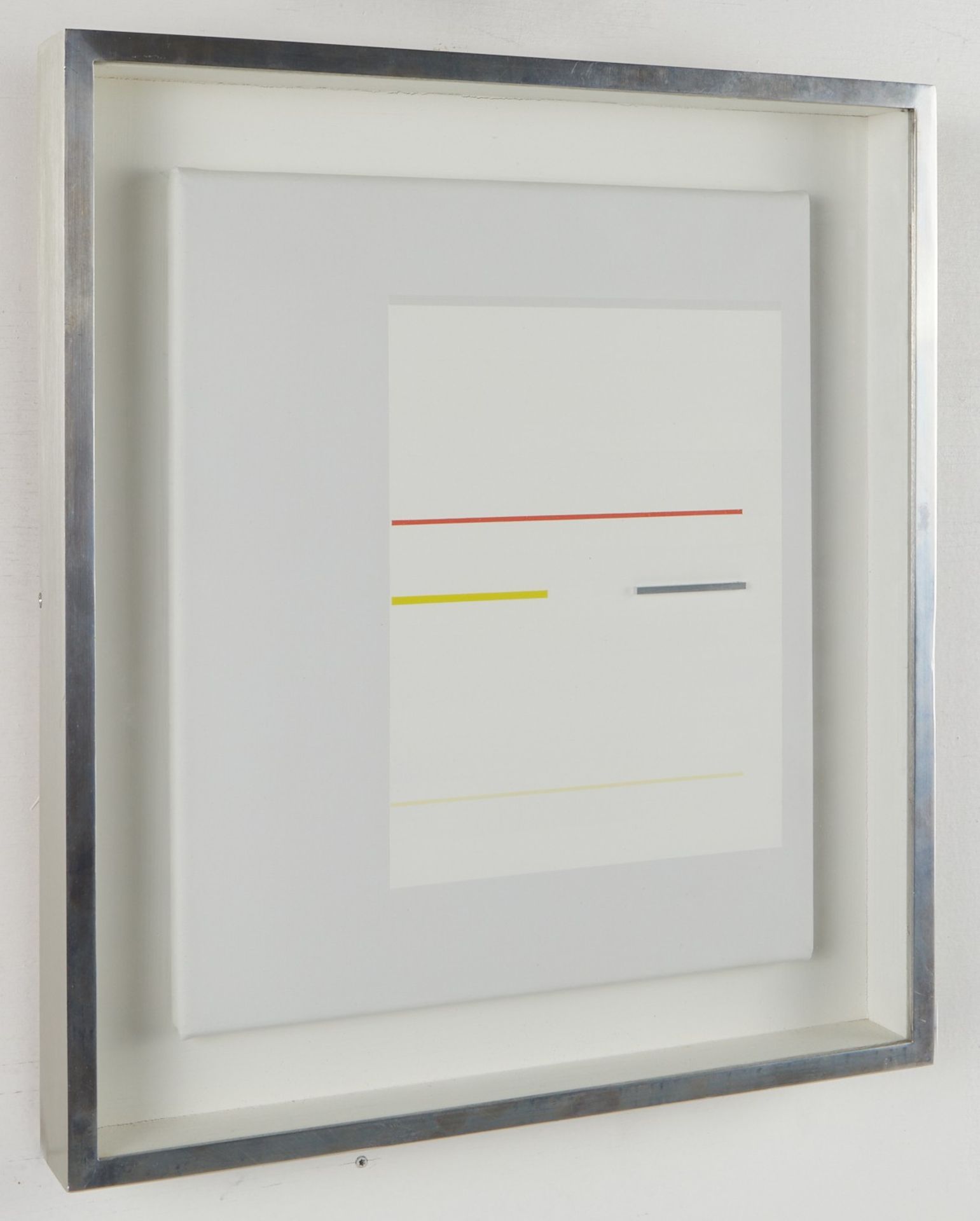 Richard Lin Vermillion and Yellow Aluminum and Oil on Canvas - Bild 3 aus 4