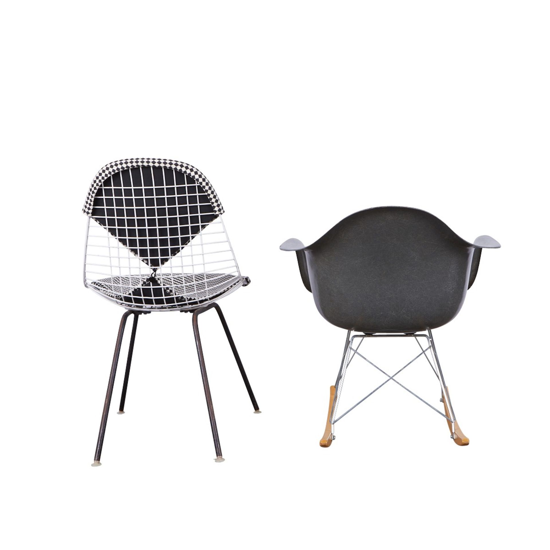 Grp: 2 Eames Chairs RAR & LKX - Bild 5 aus 12