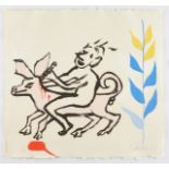 Alexander Calder Aquatint from "The Sacrilege of Alan Kent"