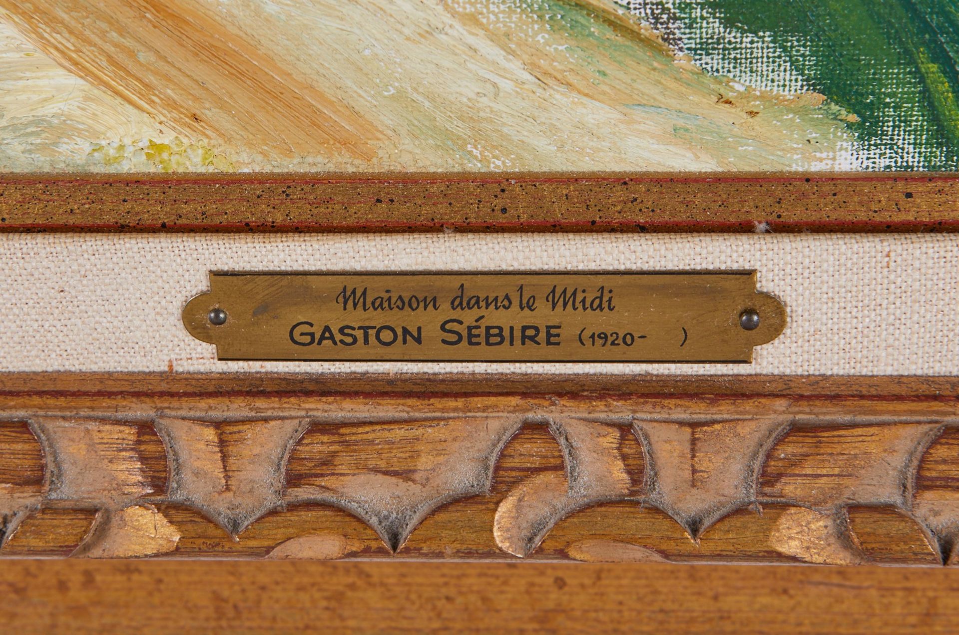 Gaston Sebire "Maison dans le Midi" Painting - Bild 4 aus 5