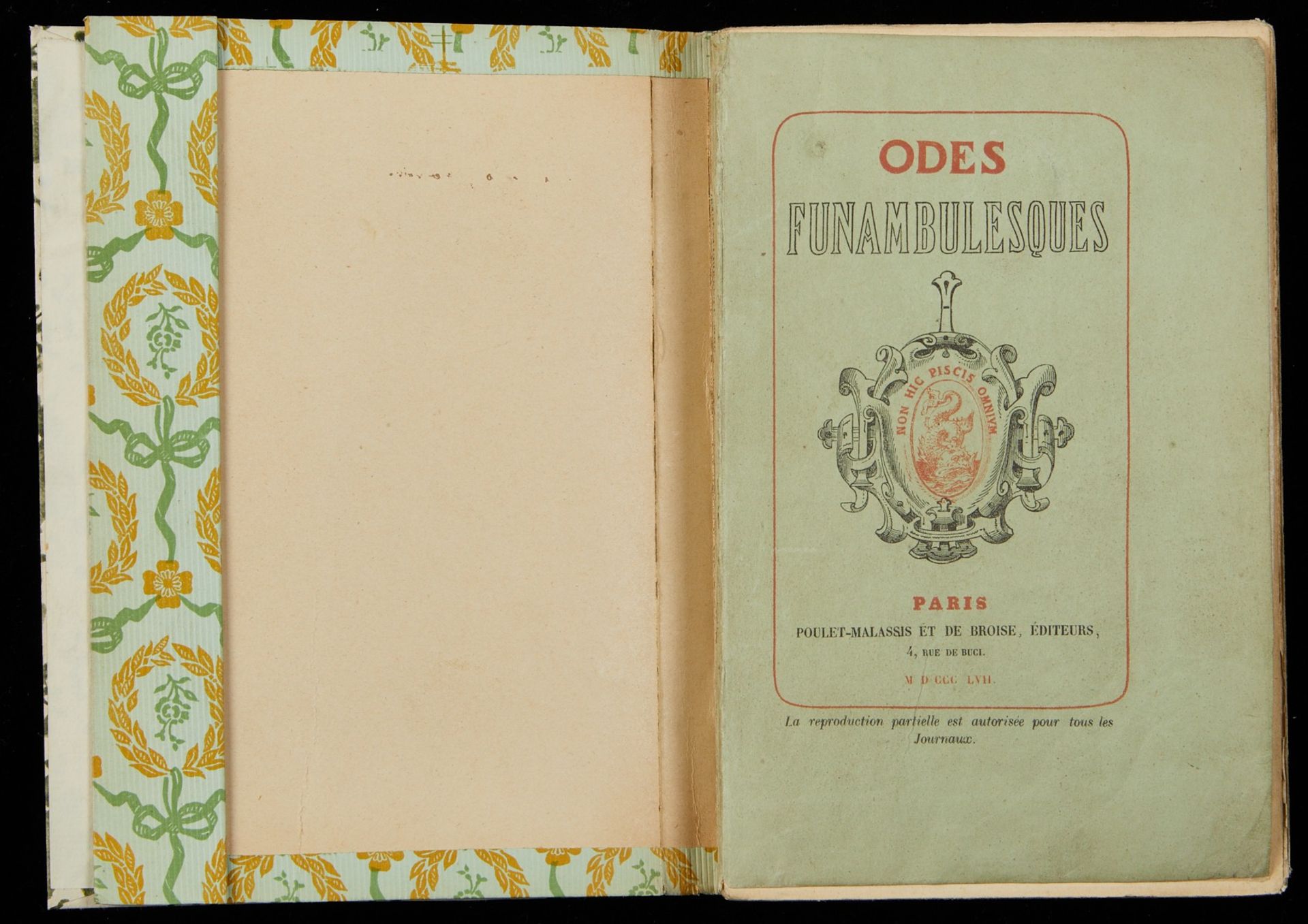 Theodore de Banville "Odes Funambulesques" 1st Ed. 1857 - Bild 4 aus 5