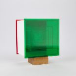 Leroy Lamis Acrylic Cube Sculpture