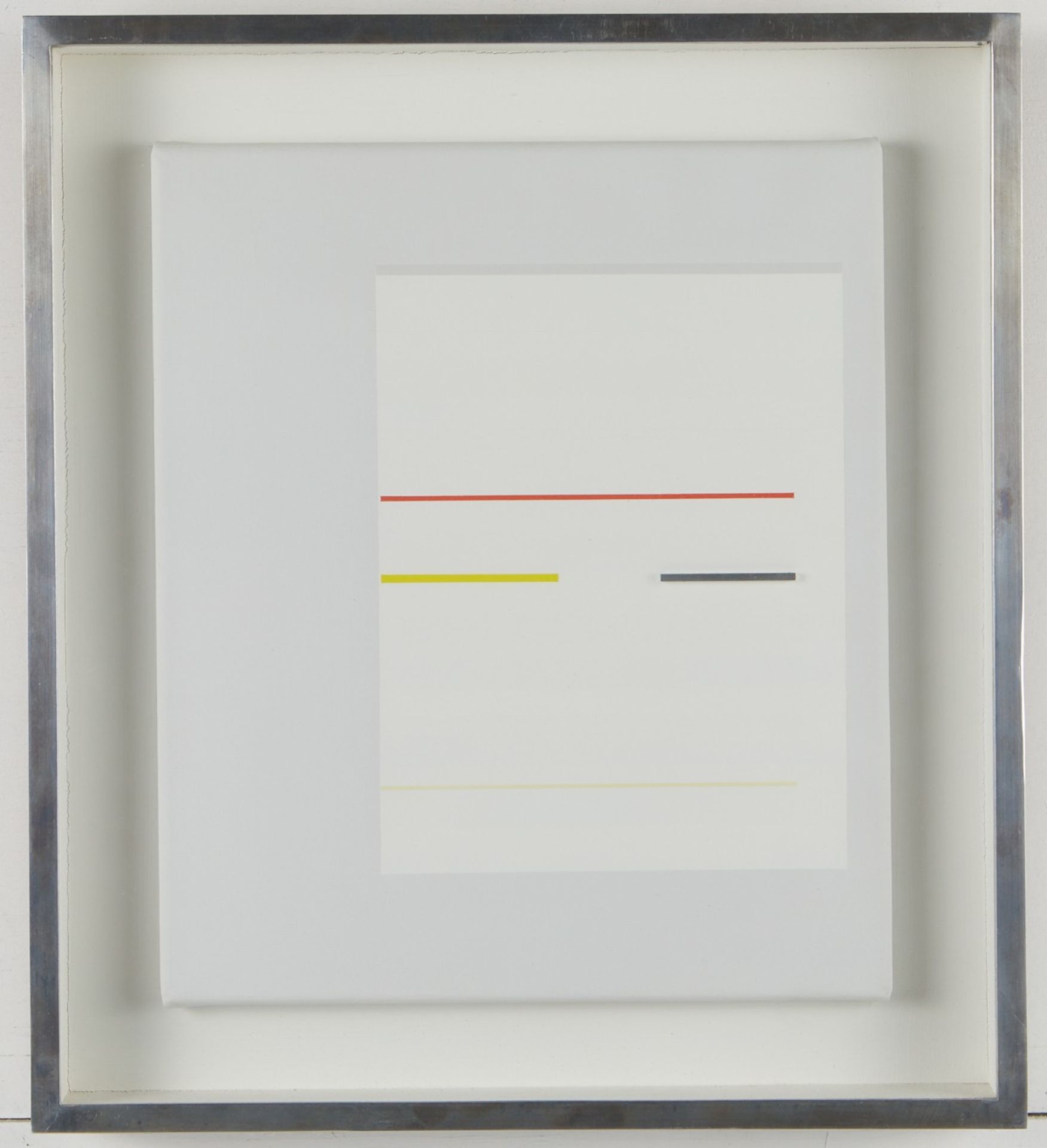 Richard Lin Vermillion and Yellow Aluminum and Oil on Canvas - Bild 2 aus 4