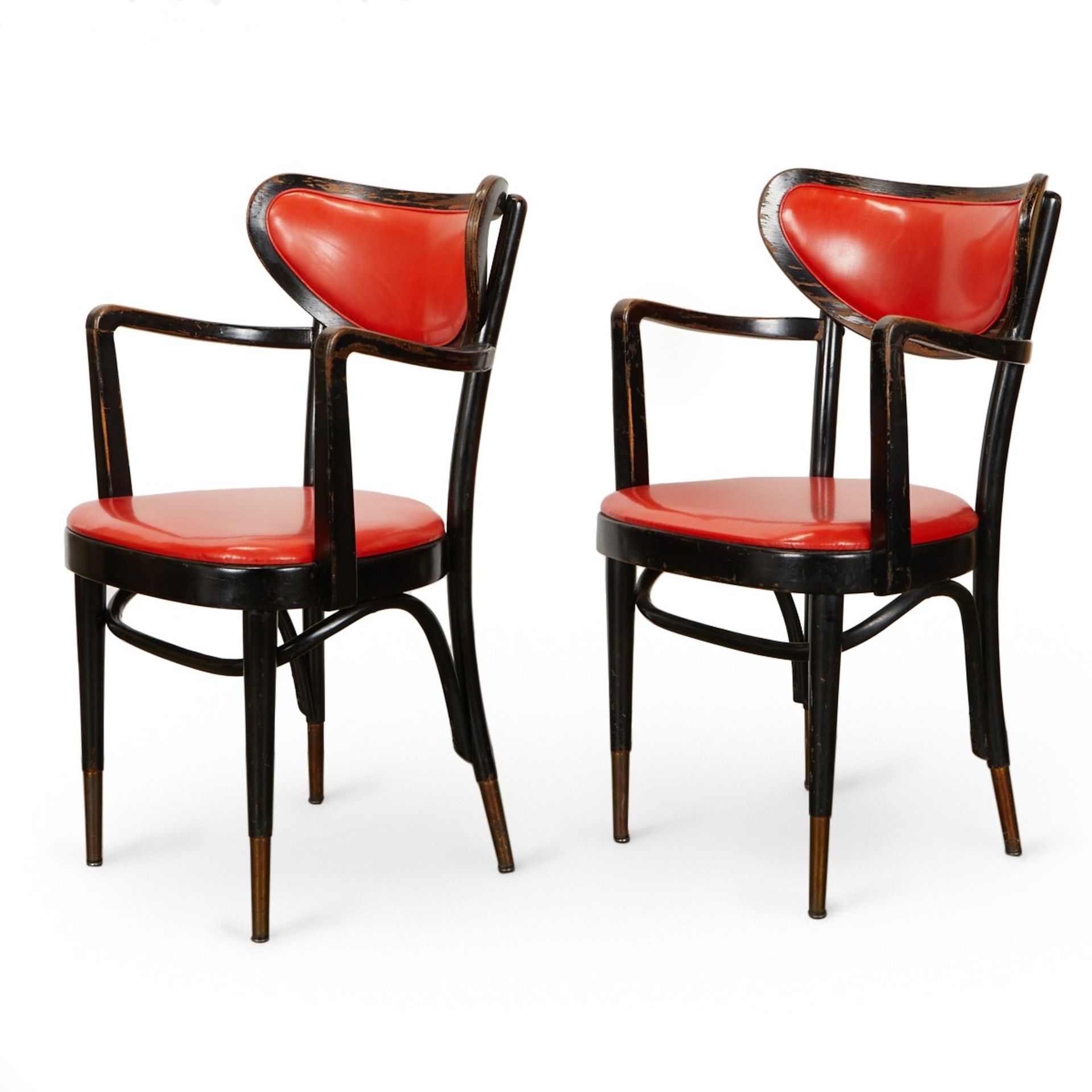 Set of 2 Thonet Austrian Mid-Century Chairs - Bild 2 aus 8