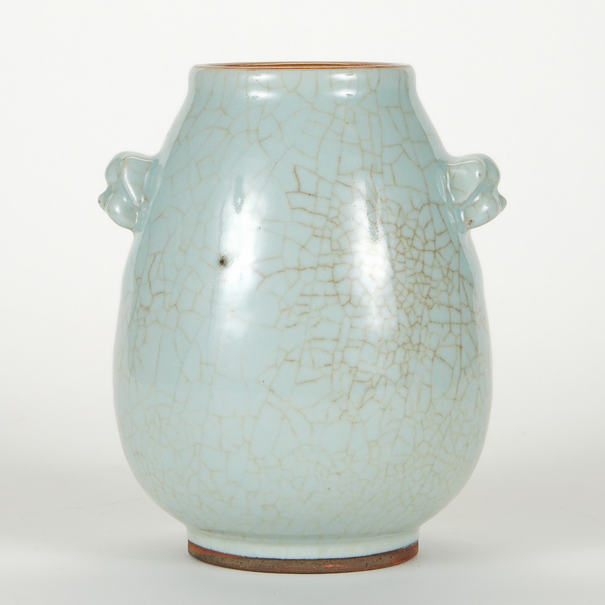 Chinese Crackle Dog Masked Vase - Image 3 of 6