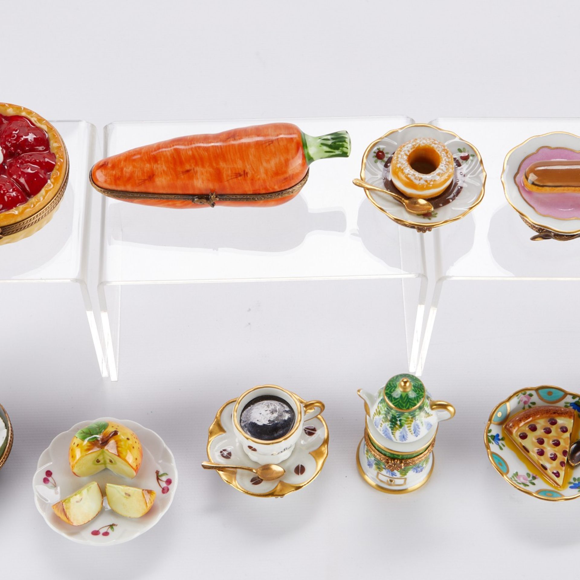Grp: 13 French Limoges Porcelain Boxes Food - Bild 8 aus 12