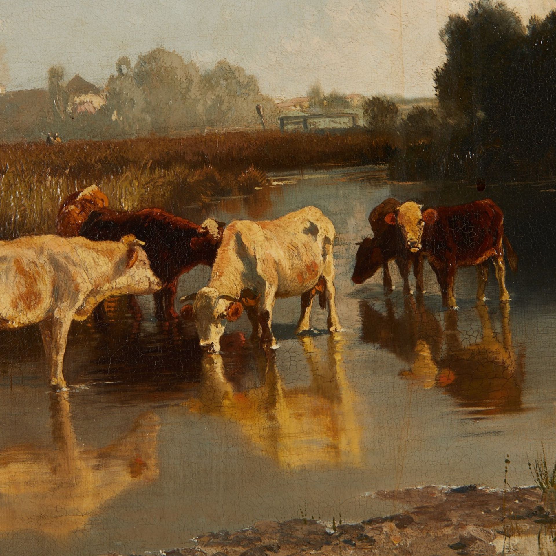 Joseph Wenglein Landscape with Cattle - Bild 3 aus 6