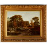 Charles Dubois Autumn Landscape Painting