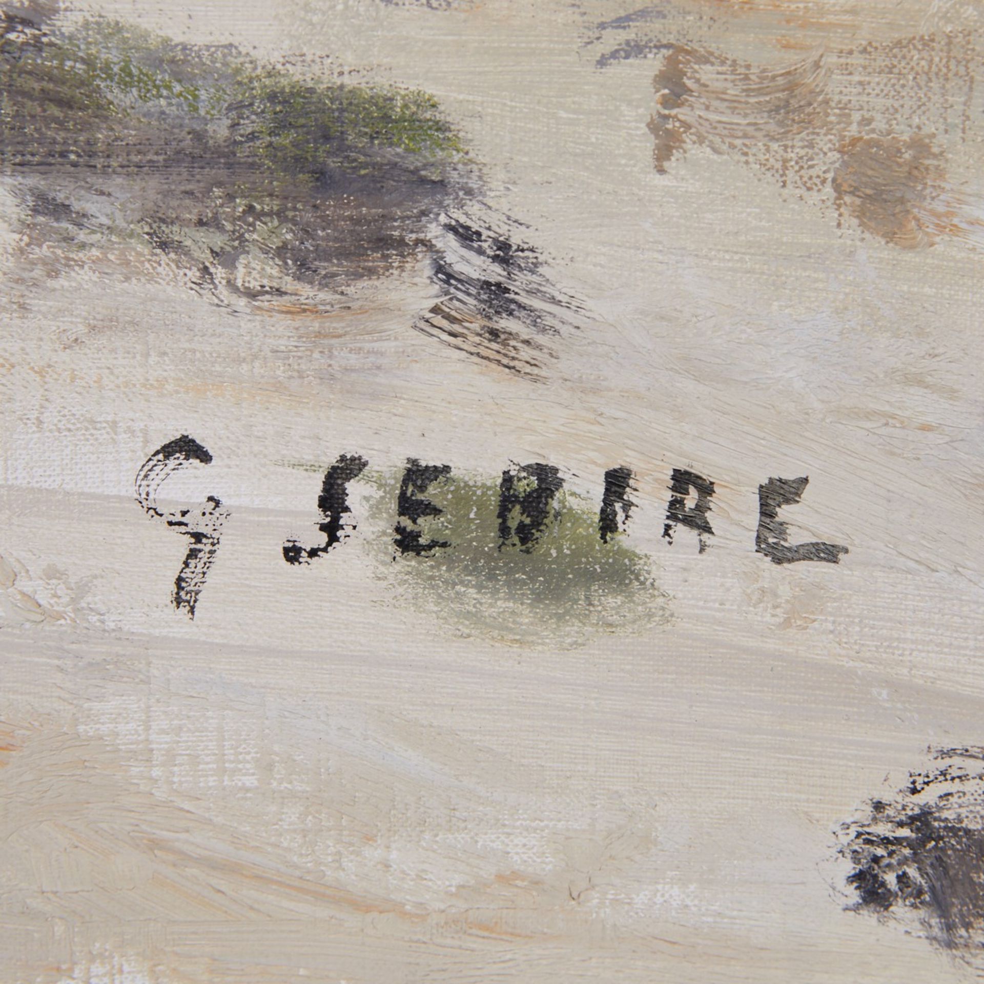 Gaston Sebire Beach Scene Painting - Bild 6 aus 7