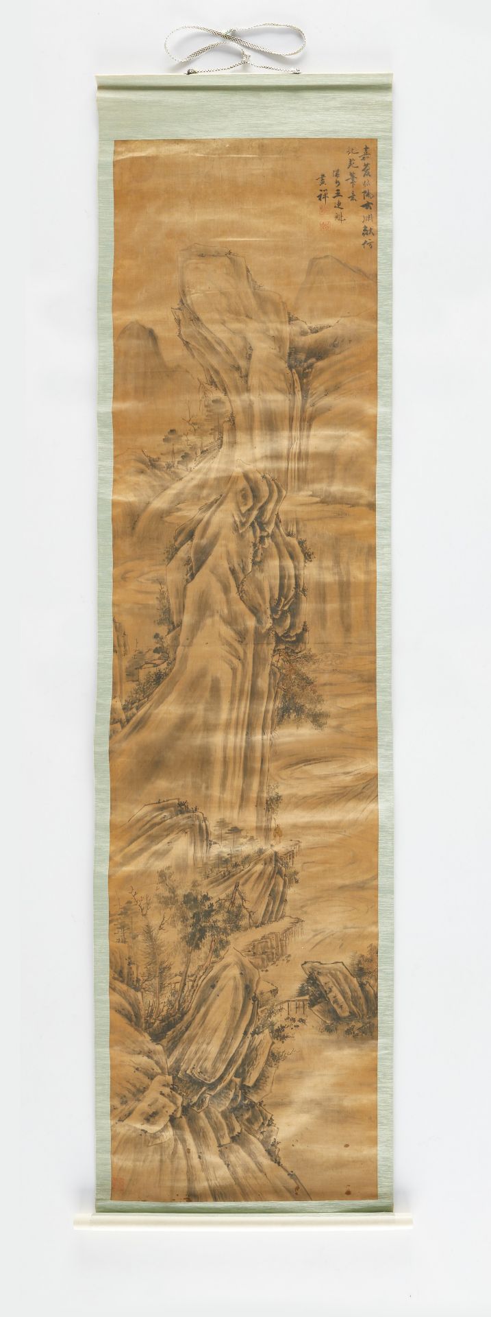 Wang Liankui Scroll Painting after Fan Kuan - Image 2 of 5