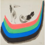 Chao Chung-Hsiang Painting Birds 1973