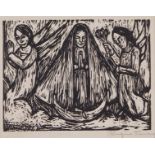 Rufino Tamayo "Virgen" Woodcut