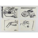 Grp: 4 Manoucher Yektai Drawings Still Life