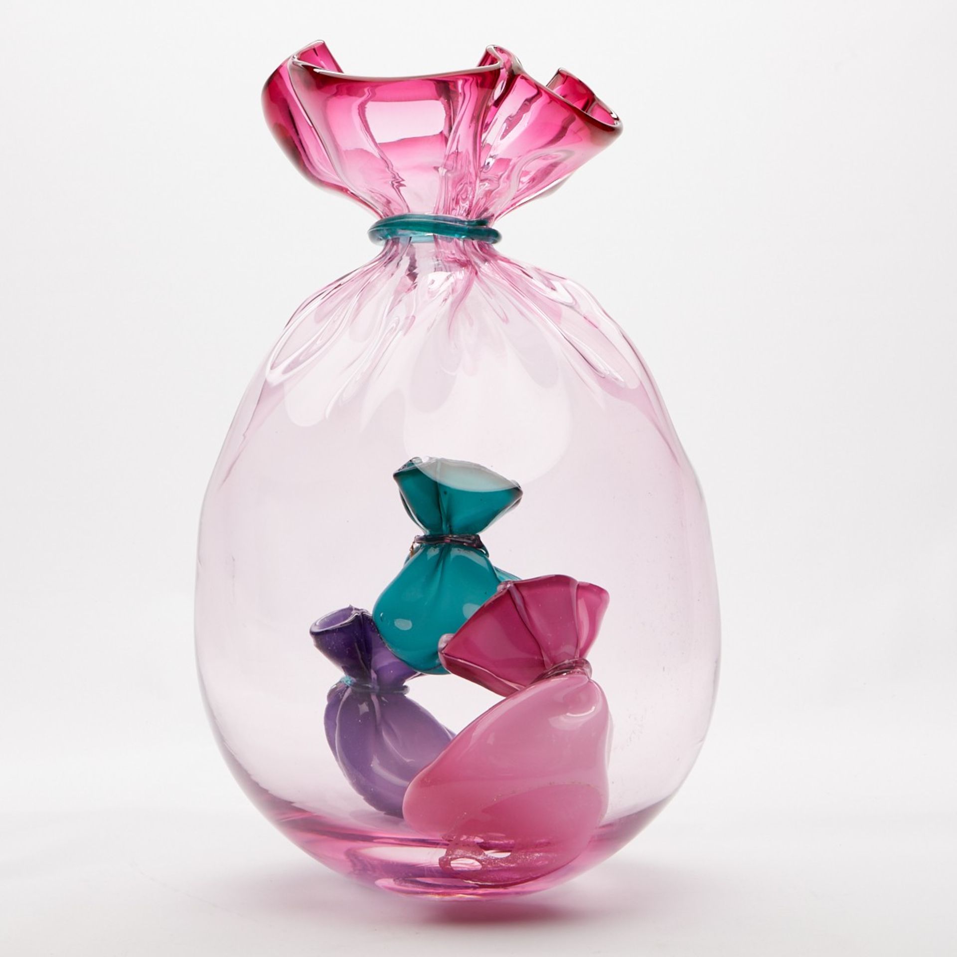 Littleton Vogel Glass Sculpture Soft Forms - Bild 3 aus 7