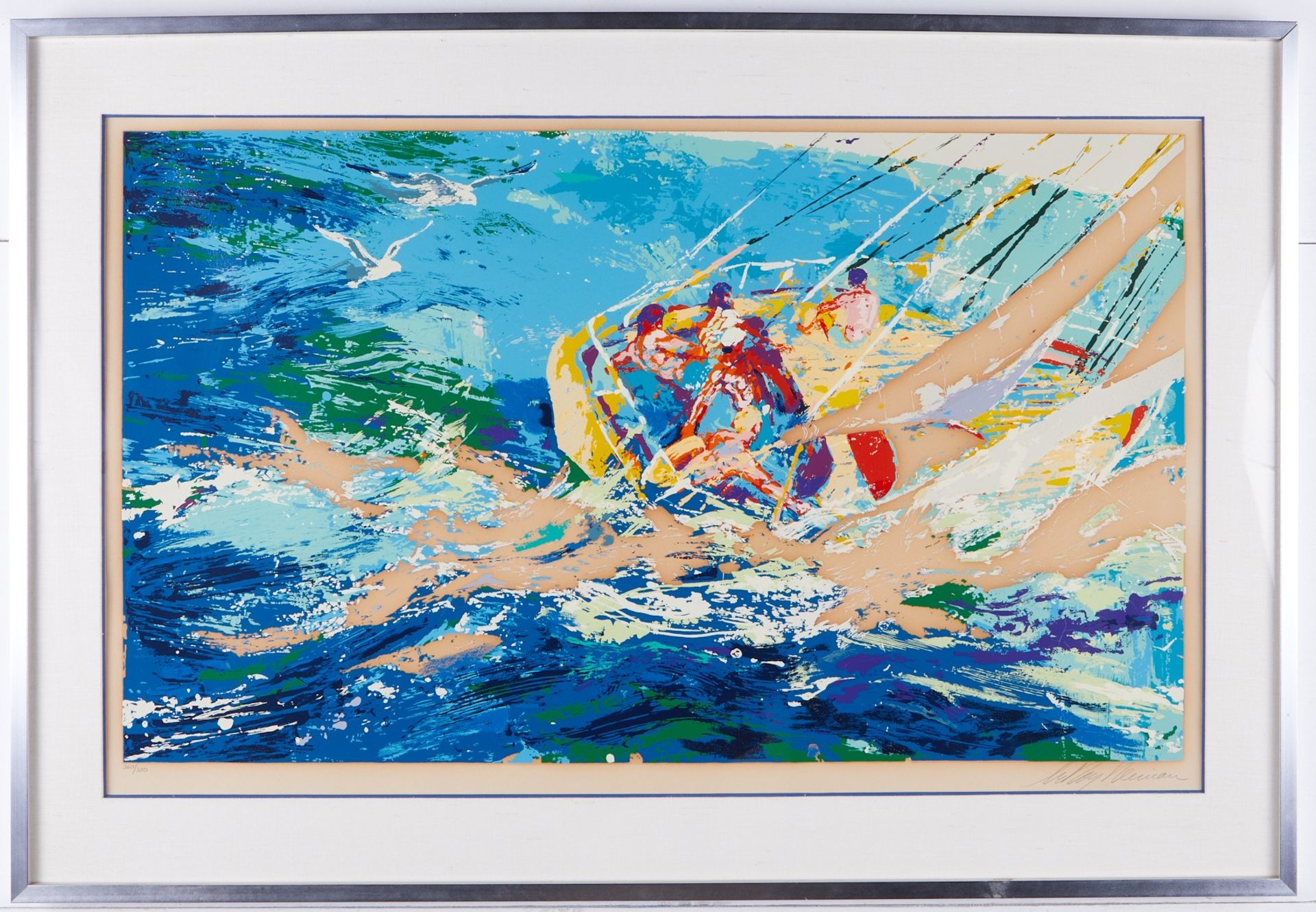 LeRoy Neiman "Aegean Sailing" Serigraph - Bild 2 aus 4