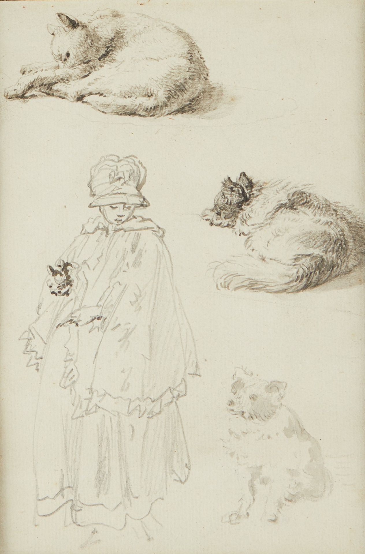 Antoine Vestier Studies Cats & Child