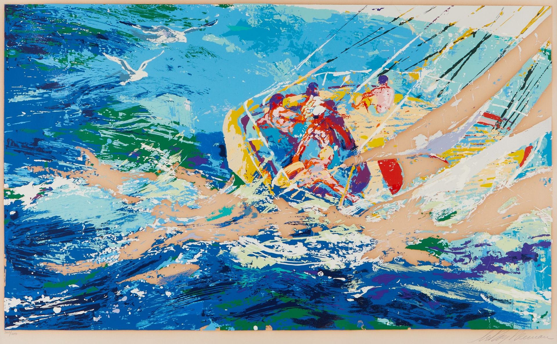 LeRoy Neiman "Aegean Sailing" Serigraph