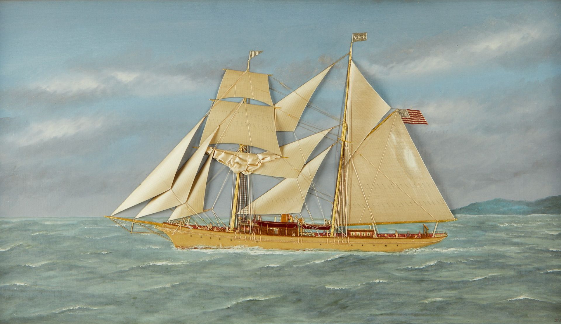 Thomas H. Willis "Carola" Marine Painting - Bild 2 aus 7