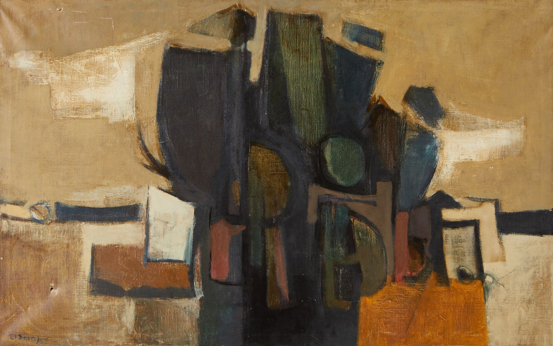 Teresio Jose Fara Oil on Canvas 1962