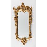 Ornate Gilt Gesso Mirror Rococo Style