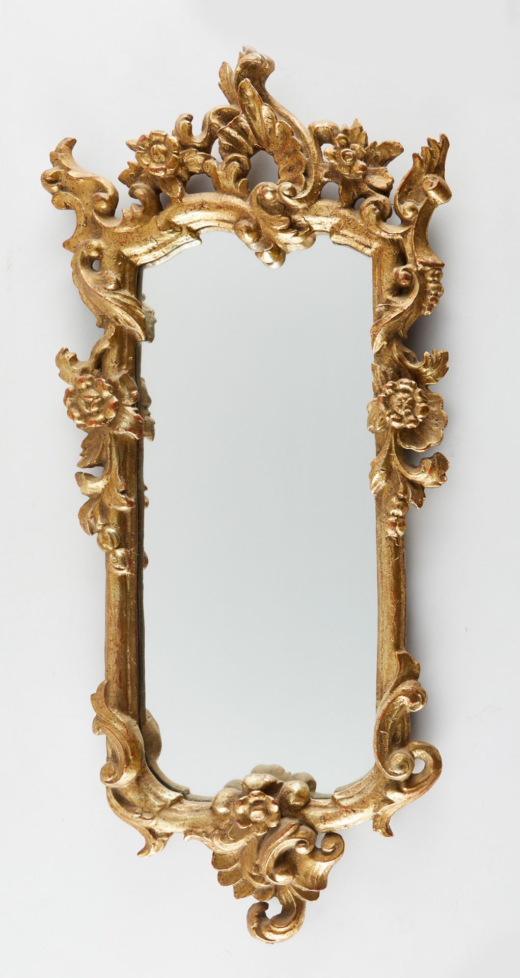 Ornate Gilt Gesso Mirror Rococo Style