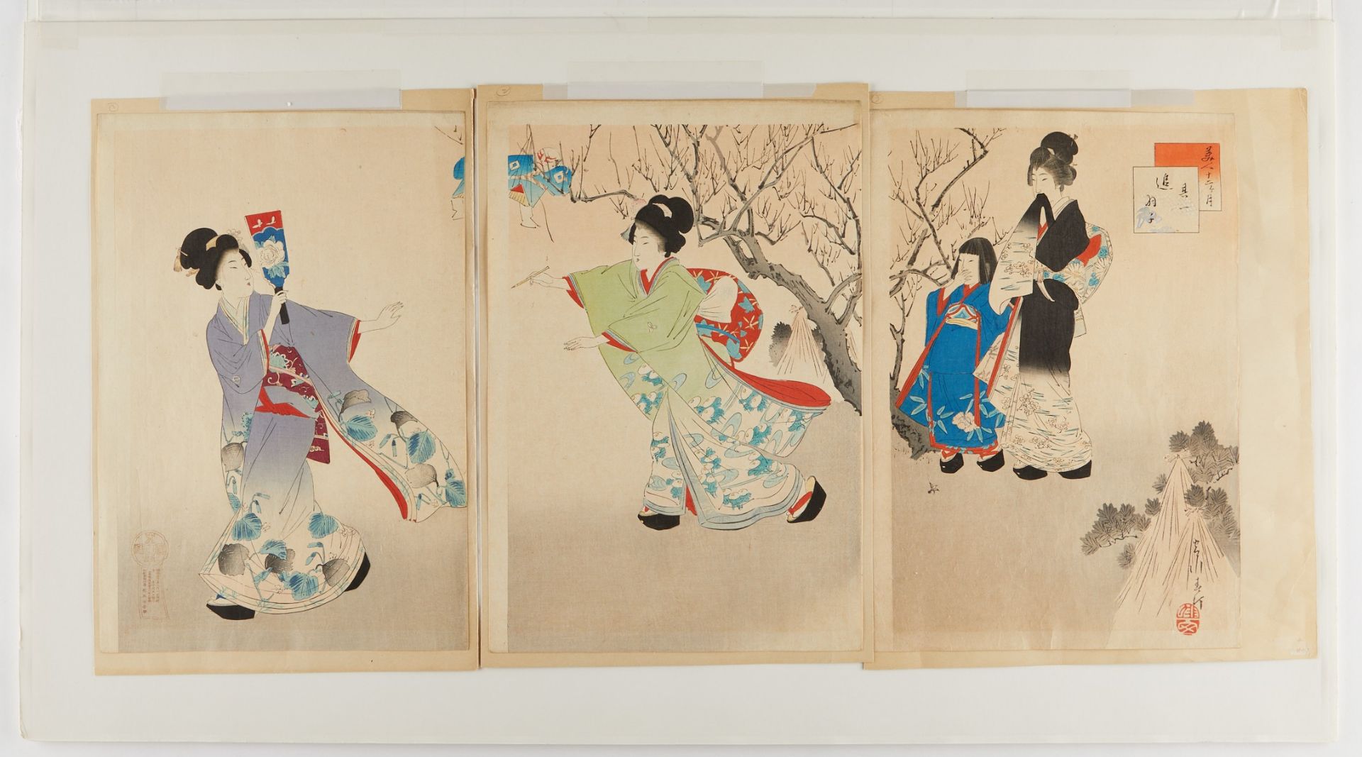 Grp: 9 Modern Japanese Woodblock Prints Hiroshige - Bild 3 aus 38