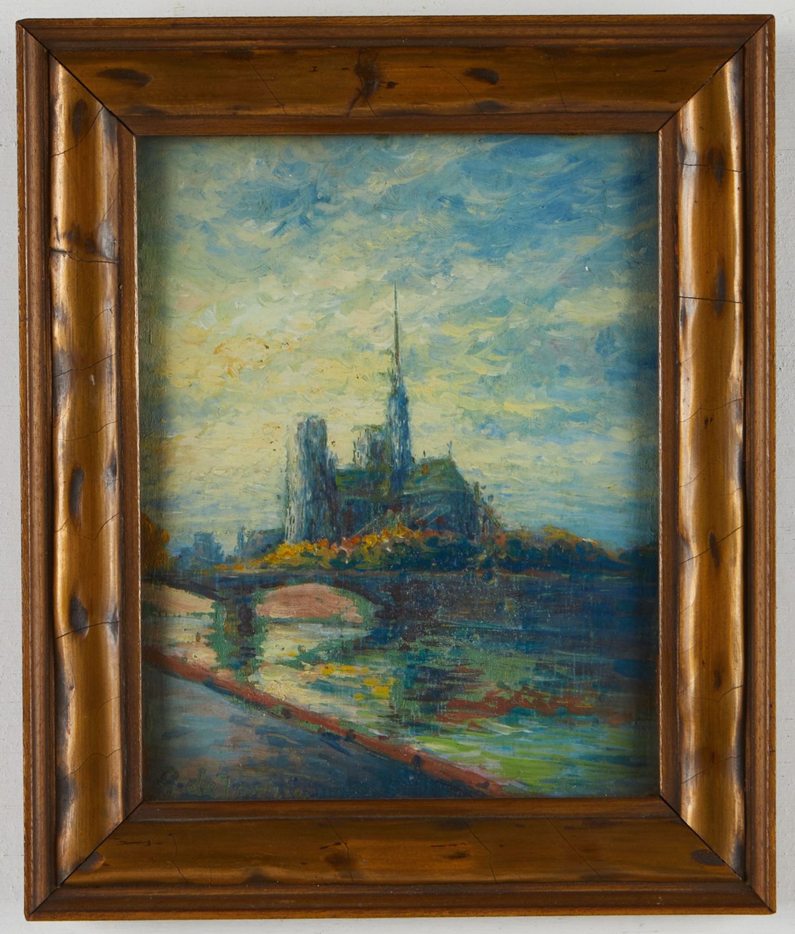 Impressionist Oil Painting of Notre Dame - Bild 2 aus 4