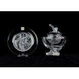 Lalique Igor Caviar Bowl and Grape Plate