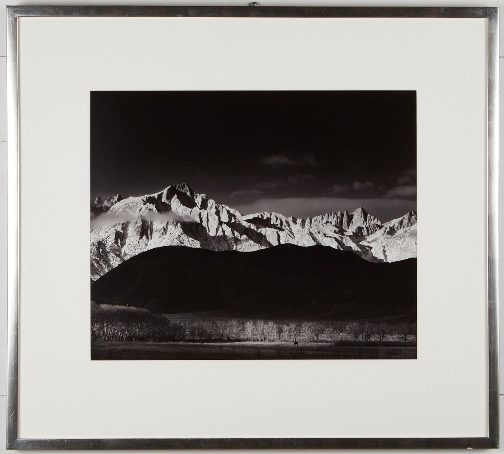 Ansel Adams "Winter Sunrise" Silver Gelatin Print - Bild 2 aus 3