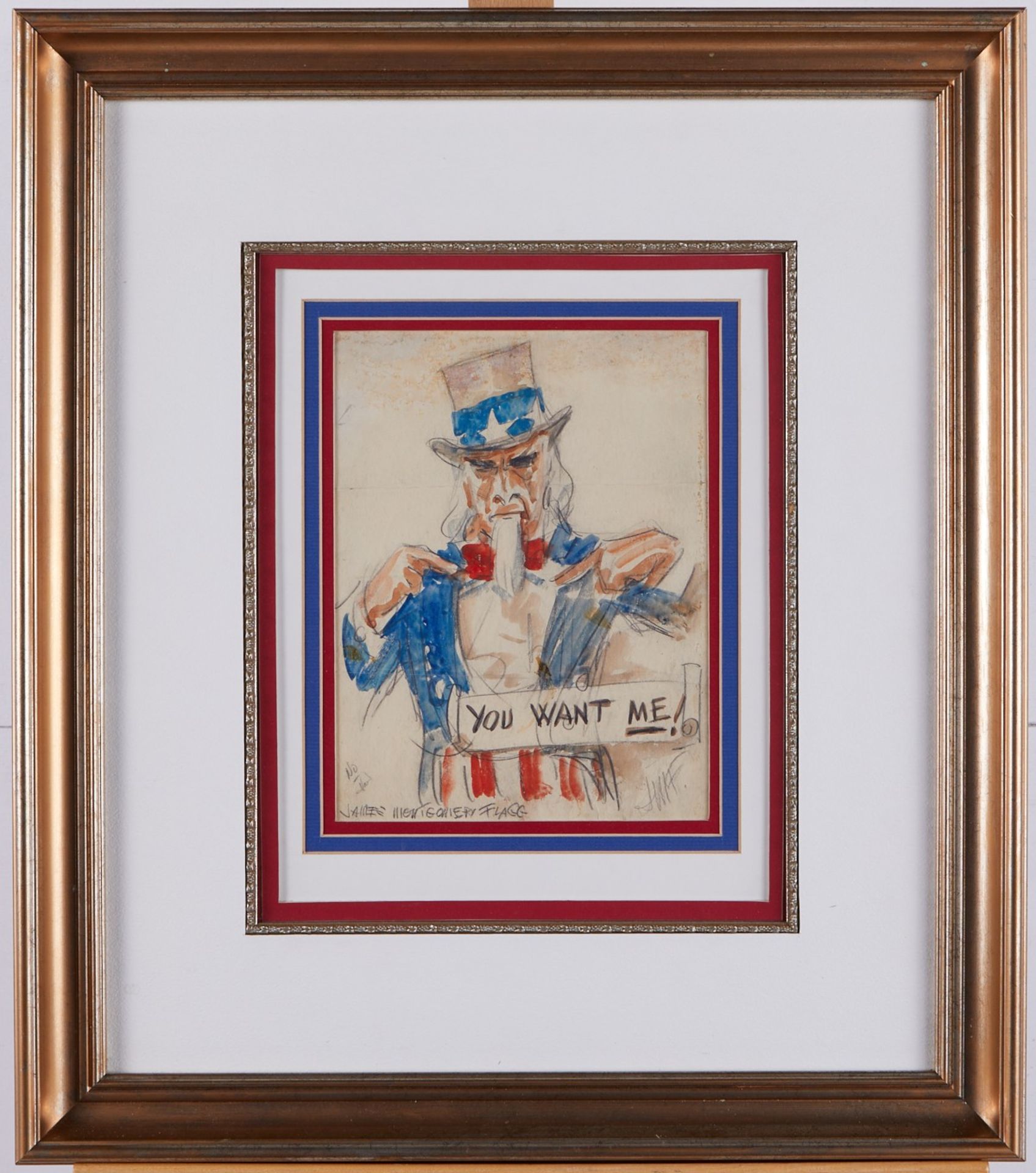 James Montgomery Flagg Uncle Sam WC on Paper - Bild 3 aus 12